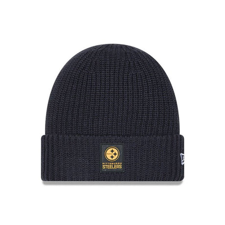 Pittsburgh Steelers Navy Cuffed Knit Beanie - New Era - 