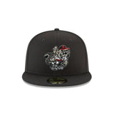 Portland Beavers Black 59FIFTY Fitted Hat - New Era - 232603419701