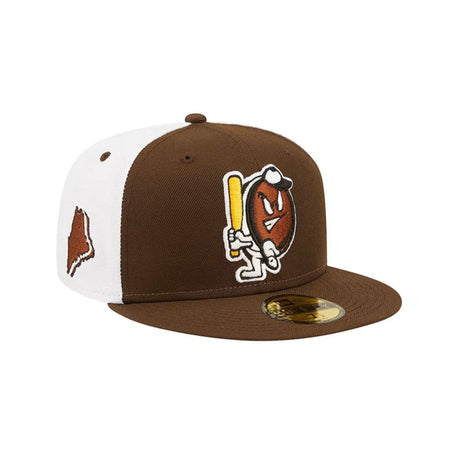 Portland Sea Dogs Theme Night Brown 59FIFTY Fitted Hat - New Era - 230402423113