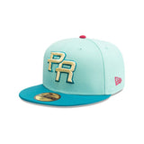 Puerto Rico Federations On Field Mint Turquoise 59FIFTY Fitted Hat - New Era - 23860271601