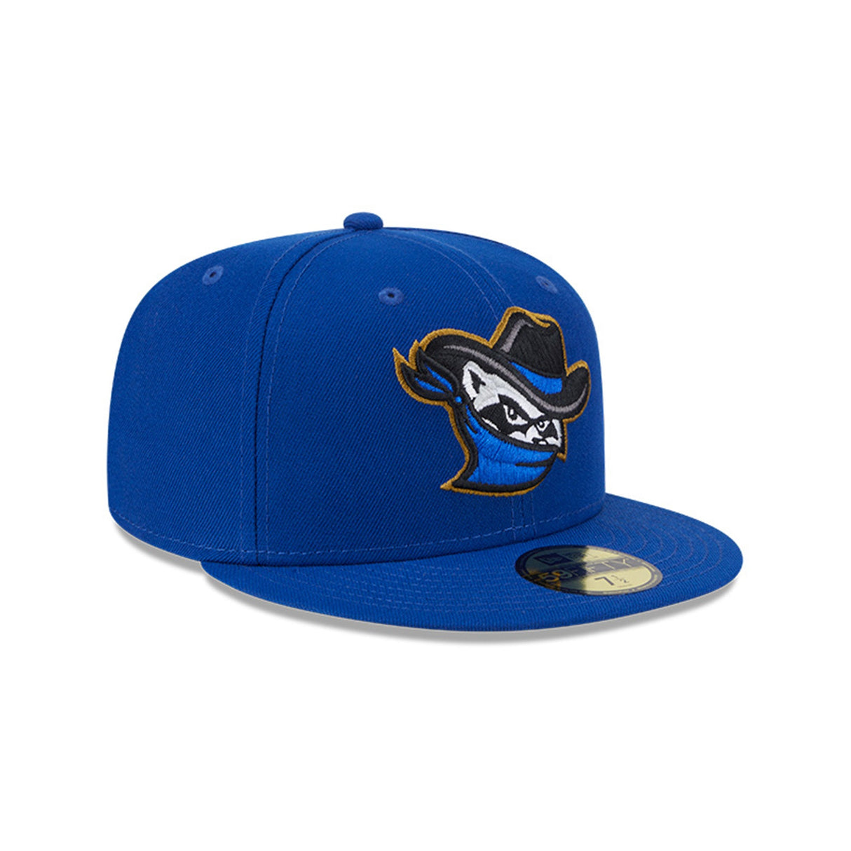 Quad Cities River Bandits Alternate Logo Blue 59FIFTY Fitted Hat - New Era - 232605426156