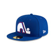 Quebec Nordiques Royal Blue Logo 59FIFTY Fitted Hat - New Era - 235005301112