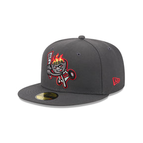 Rancho Cucamonga Quakes Theme Night Gray 59FIFTY Fitted Hat - New Era - 23464111101