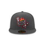 Rancho Cucamonga Quakes Theme Night Gray 59FIFTY Fitted Hat - New Era - 23464111101