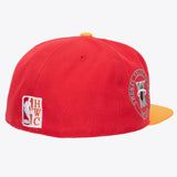 Miami Heat Red Hardwood Classics Team Side Fitted Hat