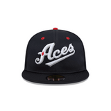 Reno Aces 2024 Batting Practice Navy 59FIFTY Fitted Hat - New Era - 232604410301