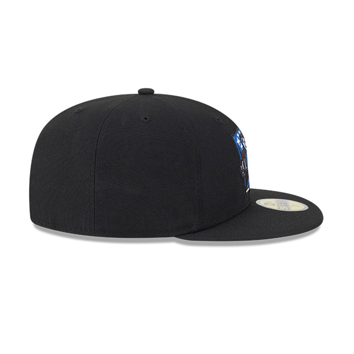Rocket City Trash Pandas Alternate Americana Mascot Black 59FIFTY Fitted Hat - New Era - 232605402556