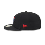 Rocket City Trash Pandas Alternate Americana Mascot Black 59FIFTY Fitted Hat - New Era - 232605402556