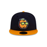 Rome Emperors Duraznos de Roma Copa de la Diversion Navy & Orange 59FIFTY Fitted Hat - New Era - 230405405401