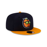 Rome Emperors Duraznos de Roma Copa de la Diversion Navy & Orange 59FIFTY Fitted Hat - New Era - 230405405401