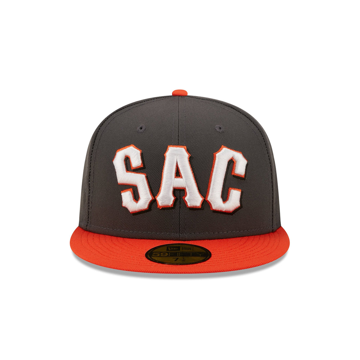 Sacramento River Cats Authentic Collection Alternate Gray & Orange 59FIFTY Fitted Hat - New Era - 232602413434