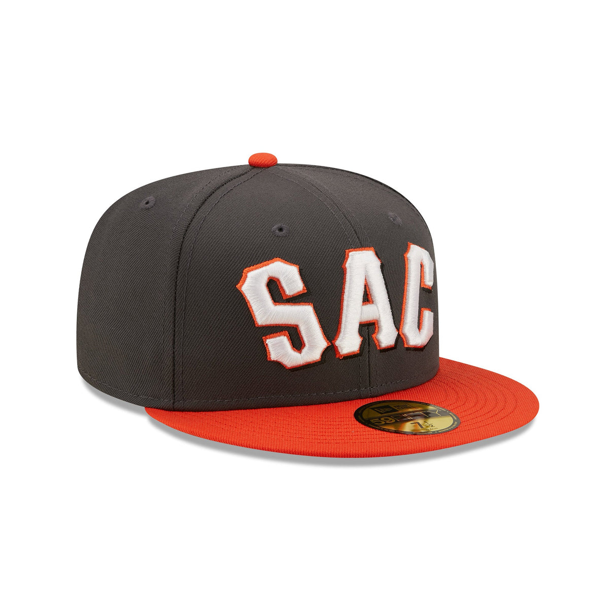 Sacramento River Cats Authentic Collection Alternate Gray & Orange 59FIFTY Fitted Hat - New Era - 232602413434