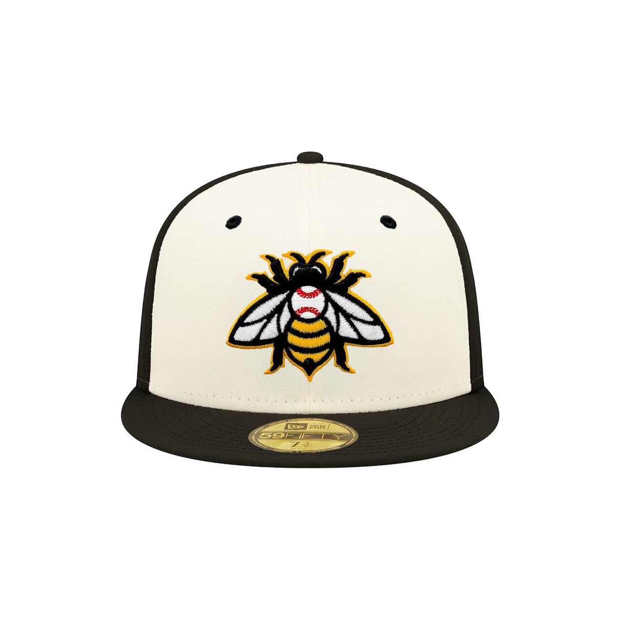 Salt Lake Bees Alternate Logo Cream & Black Two - Tone 59FIFTY Fitted Hat - New Era - 232605402156