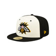 Salt Lake Bees Alternate Logo Cream & Black Two - Tone 59FIFTY Fitted Hat - New Era - 232605402156