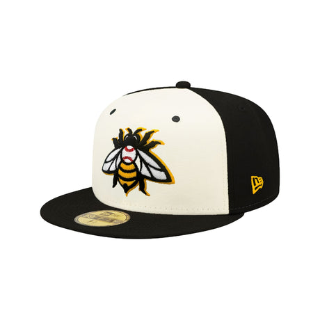 Salt Lake Bees Alternate Logo Cream & Black Two - Tone 59FIFTY Fitted Hat - New Era - 232605402156