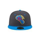San Antonio Missions Copa de la Diversión Flying Chanclas Graphite Blue 59FIFTY Fitted Hat - New Era - 230404419434