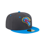 San Antonio Missions Copa de la Diversión Flying Chanclas Graphite Blue 59FIFTY Fitted Hat - New Era - 230404419434