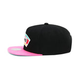 San Antonio Spurs Black/Pink HWC Snapback Hat - Mitchell & Ness - 