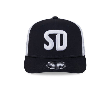 San Diego FC Black & White 9SEVENTY Stretch - Snap Trucker Hat - New Era - 23520181401