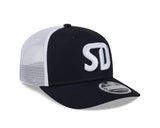 San Diego FC Black & White 9SEVENTY Stretch - Snap Trucker Hat - New Era - 23520181401