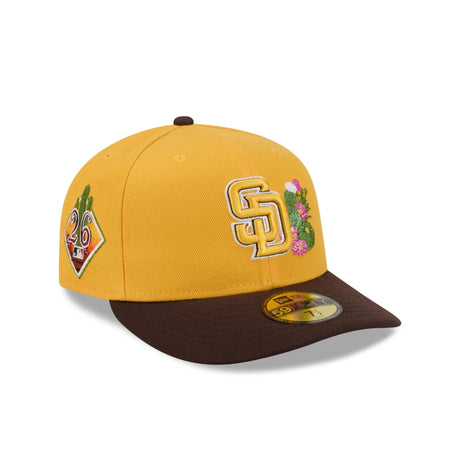San Diego Padres 2026 Spring Training Gold & Brown 59FIFTY Pre - Curved Fitted Hat - New Era - 238622341901