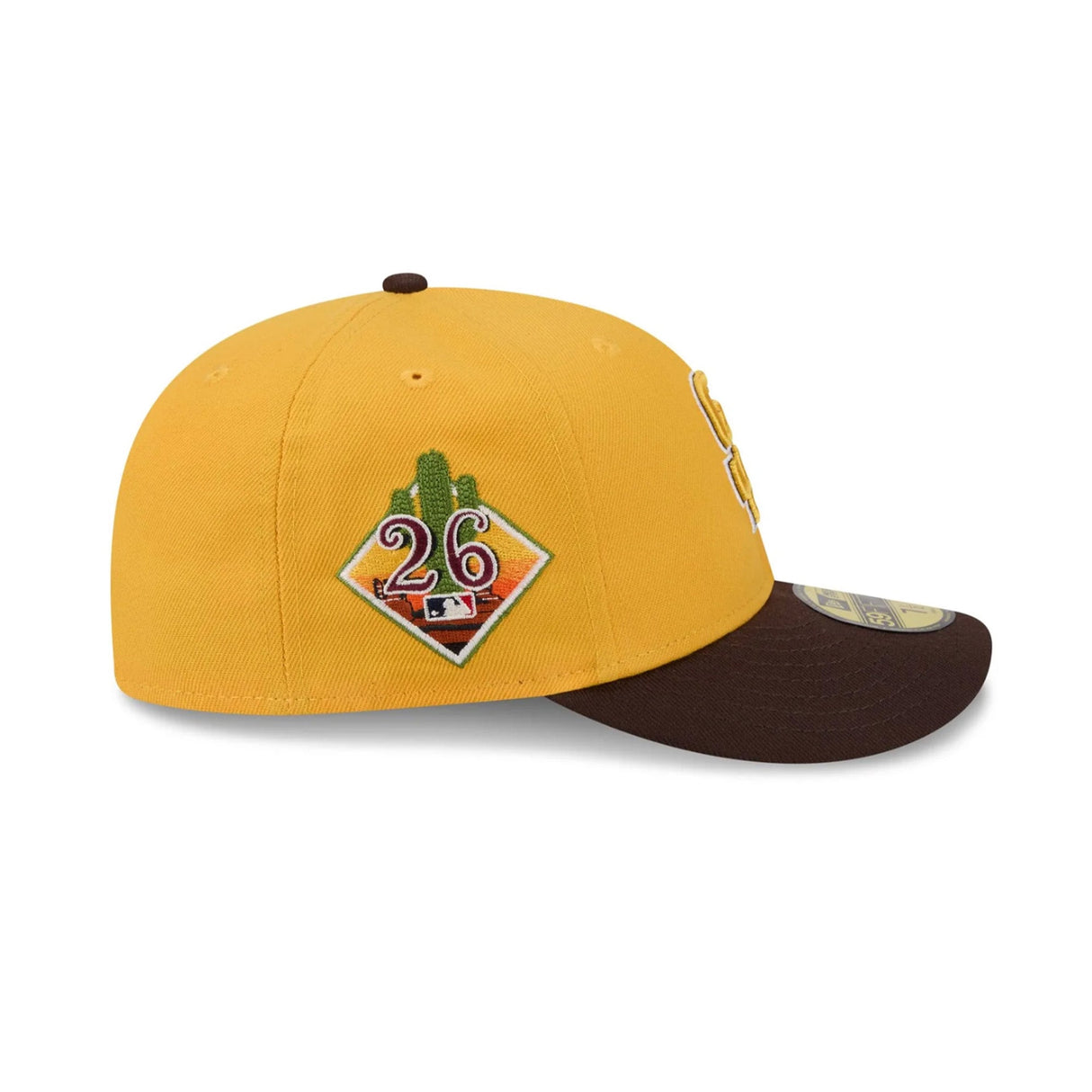 San Diego Padres 2026 Spring Training Gold & Brown 59FIFTY Pre - Curved Fitted Hat - New Era - 238622341901
