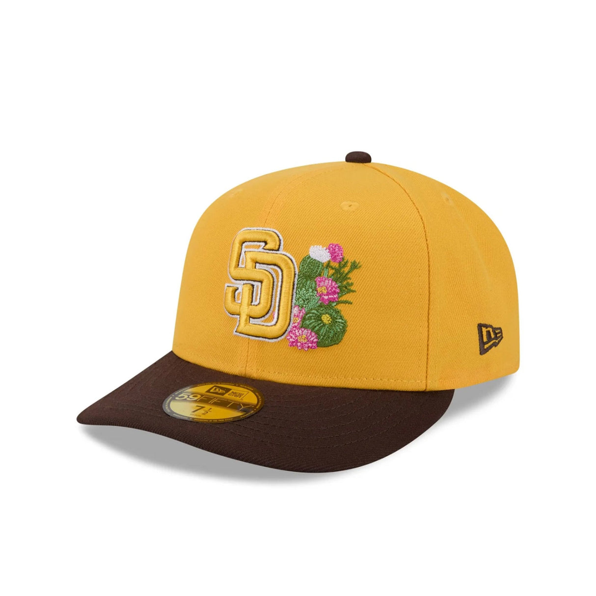 San Diego Padres 2026 Spring Training Gold & Brown 59FIFTY Pre - Curved Fitted Hat - New Era - 238622341901