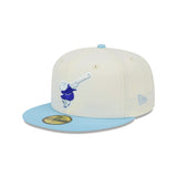 San Diego Padres 40th Anniversary Patch Chrome Blue Sky Stadium 59FIFTY Fitted Hat - New Era - 23180141901