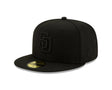 San Diego Padres Authentic Collection Blackout 59FIFTY Fitted - New Era - 