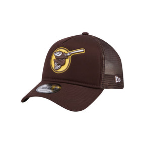 San Diego Padres Batting Friar Brown 9FORTY A-Frame Snapback Trucker Hat - New Era - 23013241903