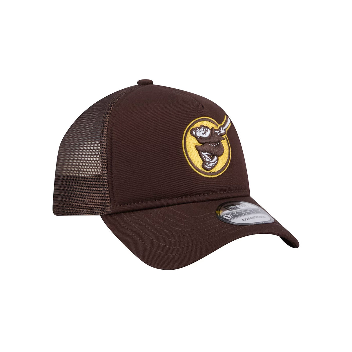 San Diego Padres Batting Friar Brown 9FORTY A-Frame Snapback Trucker Hat - New Era - 23013241903