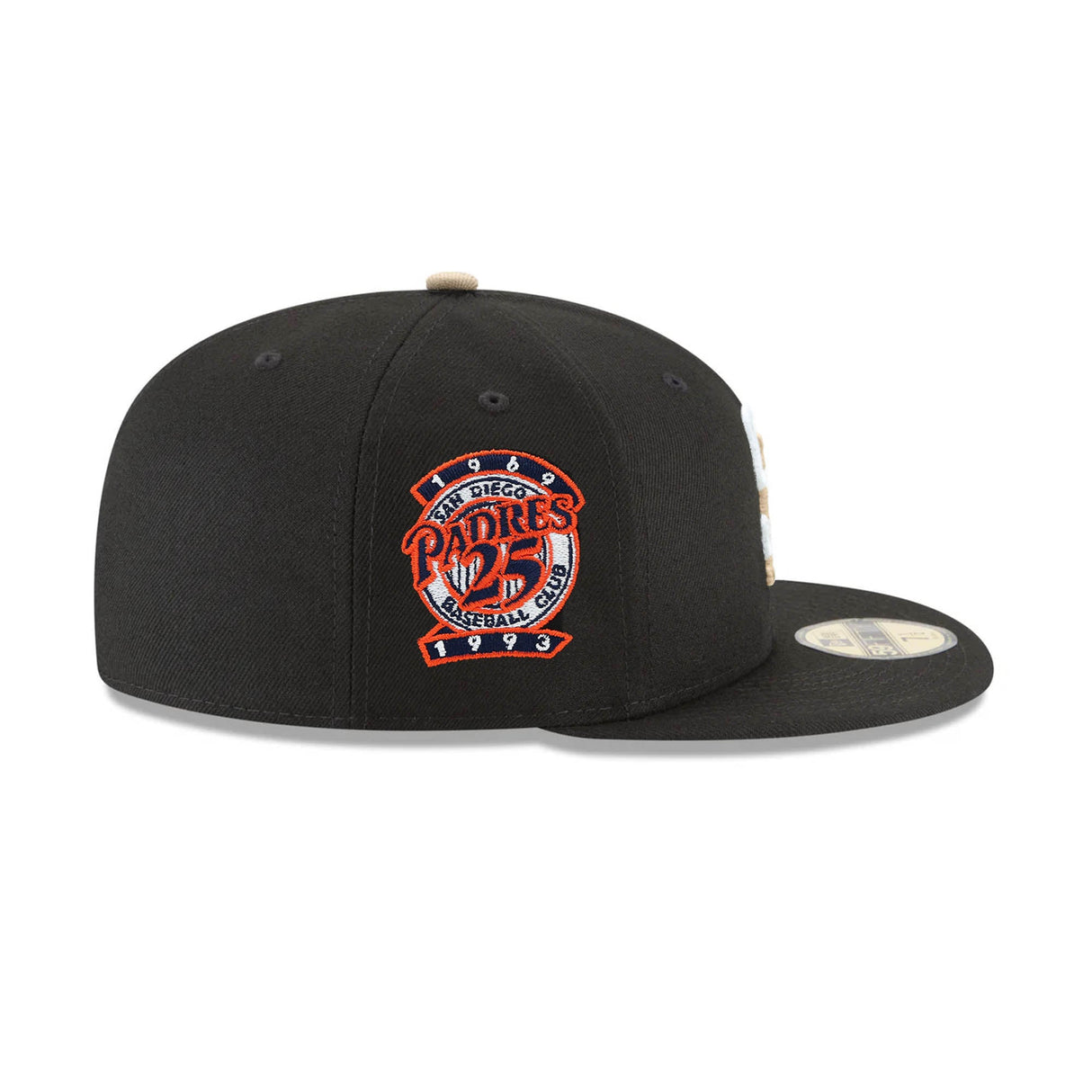 San Diego Padres Black 25th Anniversary Patch 59FIFTY Fitted - New Era - 