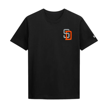 San Diego Padres Black Orange Logo Graphic T-Shirt - New Era - 230491341909