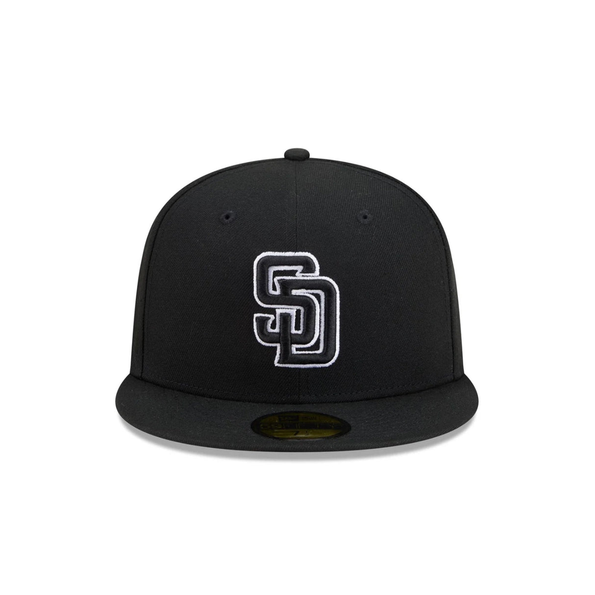 San Diego Padres Black & White Logo 59FIFTY Fitted Hat - New Era - 23011141912