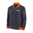 San Diego Padres City Connect Authentic Collection Obsidian Navy Full Zip Bomber Jacket - New Era - 23100241901