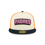 San Diego Padres City Connect Cream Orange 59FIFTY Fitted Hat - New Era - 23311241901