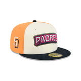 San Diego Padres City Connect Cream Orange 59FIFTY Fitted Hat - New Era - 23311241901