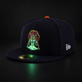 San Diego Padres City Connect La Catrina Navy Glow In The Dark 59FIFTY Fitted Hat - New Era - 23311541901