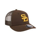 San Diego Padres Cooperstown Collection 9FIFTY Brown Snapback Trucker Hat - New Era - 23010141901