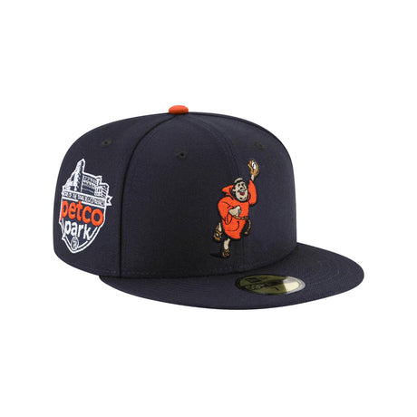 San Diego Padres Cooperstown Collection Swinging Friar Petco Park Side Patch Navy 59FIFTY Fitted Hat - New Era - 23863441912