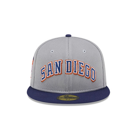 San Diego Padres Cooperstown Pivot Mesh Blue 59FIFTY Fitted Hat - New Era - 23052441901