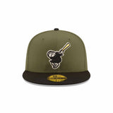 San Diego Padres Established Patch Olive & Black "Field Issue" 59FIFTY Fitted Hat - New Era - 