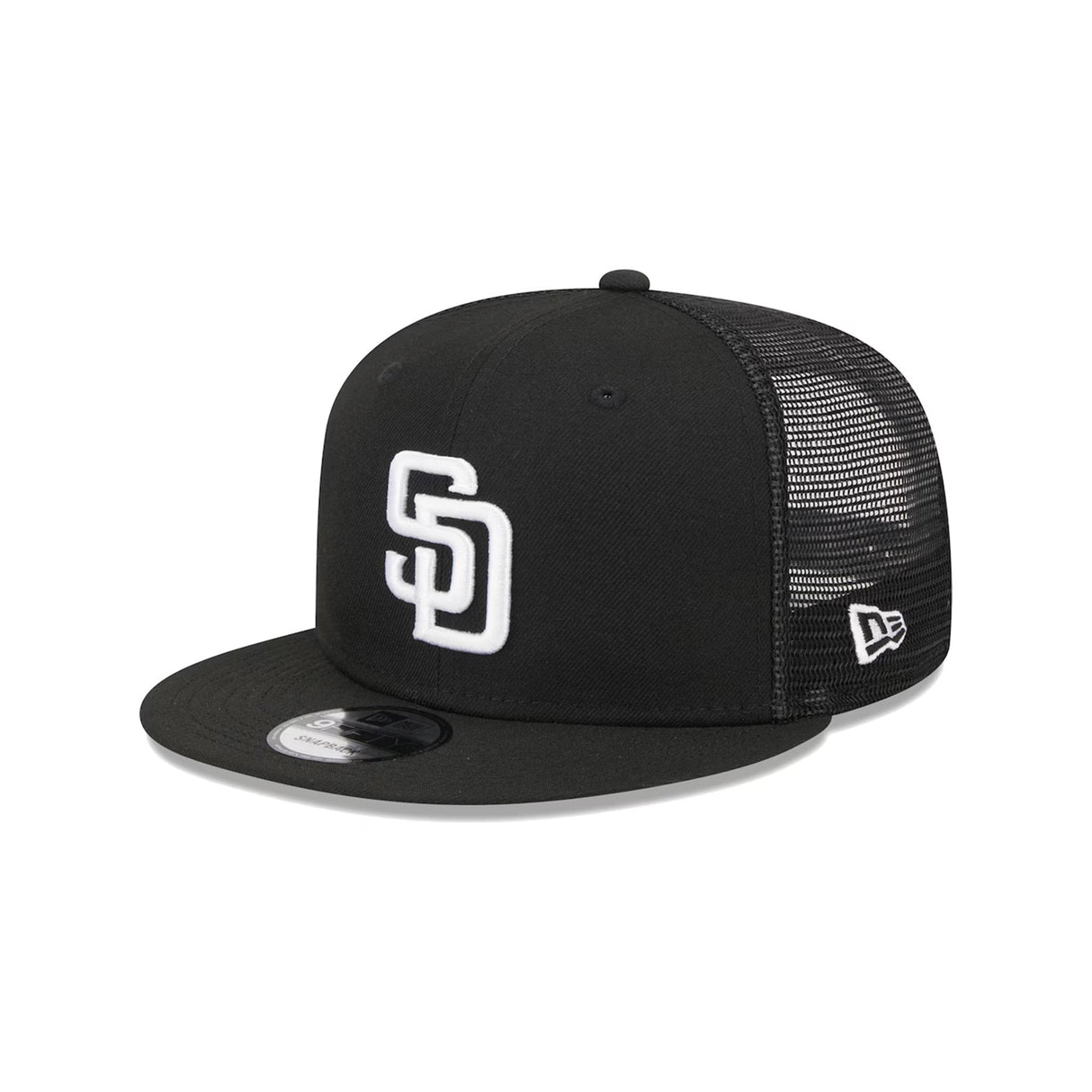San Diego Padres Evergreen Black 9FIFTY Snapback Trucker Hat - New Era - 23012741901
