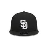 San Diego Padres Evergreen Black 9FIFTY Snapback Trucker Hat - New Era - 23012741901
