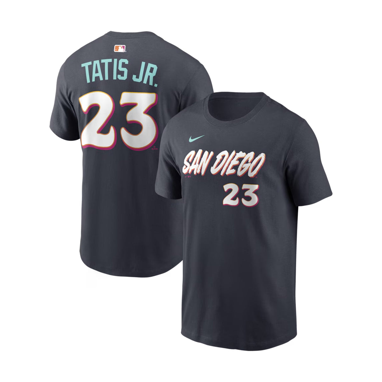 San Diego Padres Fernando Tatis Jr 2026 City Connect Obsidian Name & Number T-Shirt - Nike - 232002419134