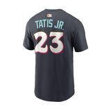 San Diego Padres Fernando Tatis Jr 2026 City Connect Obsidian Name & Number T-Shirt - Nike - 232002419134