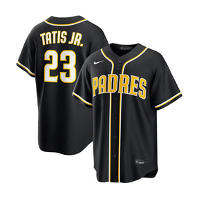 San Diego Padres Fernando Tatis Jr. Replica Black Out Jersey - Nike - 233201419225