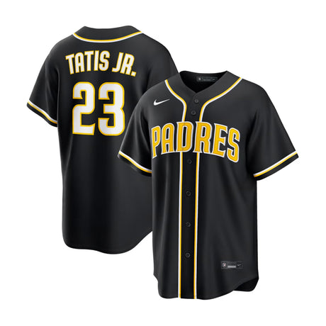 San Diego Padres Fernando Tatis Jr. Replica Black Out Jersey - Nike - 233201419225