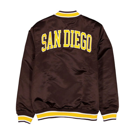 San Diego Padres Game Day Brown Satin Jacket - New Era - 230050541901