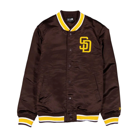 San Diego Padres Game Day Brown Satin Jacket - New Era - 230050541901